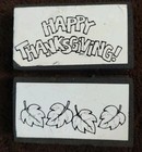Stampin Up Foam Mounted Rubber Stamp Set Happy Thanksgiving 8 Pcs