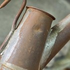Antique James Cherry Pa Coal Miner   s Oil Spout Lamp Diagonal Double Mark Cross