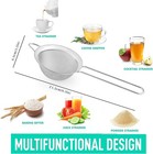 Fine Mesh Strainers For Kitchen   Stainless Steel Metal Hand Small Mini Sieve St