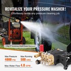 Pressure Washer Pump 1  Shaft Horizontal Triplex Plunger 4000 Psi 4 0gpm 40225