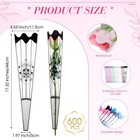 600 Pcs Single Rose Sleeves Flower Wrapping Bags Florist Bouquet Packaging