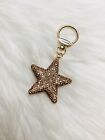 Bling Star Bag Charm Keychain Car Key Fob Keyring Champagne Gold Color New Gift