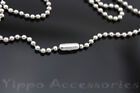 24 27 30 36 40 Inch Military Spec Stainless Steel Army Dog Tag 2 4mm Ball Chain