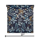 Navy Blue Ginger Gold Metallic Jungle Tropical Leaves Leopard Cheetah Wallpaper