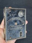 Rare Patented 1858 Cast Iron Emigrant Story Door Lock Latch Knob Antique Wagon