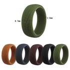 Silicone Wedding Engagement Ring Men Women Rubber Band Gym Sport Flexible         