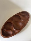 Vintage 1960s Scandinavian Laur Jensen Team Wood Bowl Denmark