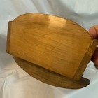 Vtg Hand Crafted Wooden Doll Rocking Cradle Bassinet 15   l X 8w X 8t Light Wood