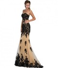 Women s Long Embroidery Lace Evening Formal Pageant Prom Ball Gown Dress