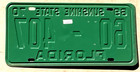 1969 1970 Florida License Plate 60-407 Glades County Yom Register 2 Your Car  Fl