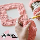 Lily Sugar n Cream Cone Cotton Yarn For Dishcloths  Hot 1 Pack  Hot Orange