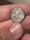 Octavian   Augustus Caesar Silver Denarius  Italian Mint 37 Bc Bare Head