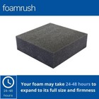 Foamrush  20  X 23  Charcoal High Density Upholstery Foam Wheelchair Cushion Usa
