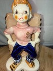 Vintage Coin Bank  1950s Japan A Fool And His Money Are Soon Parted Ceramic