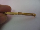 Very Nice Design Vintage Gold Tone Mens Tie Collar Bar Clip Jewelry