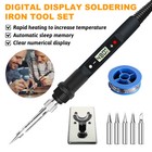 80w Electric Soldering Iron Welding Repair Soldering Iron Digital Set Tool Kit