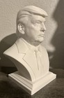 Huge 10  Tall White Donald Trump Djt Maga Bust Statue Made In Usa
