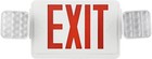 2 Pack Led Exit Sign Emergency Light   hi Output Compact Combo Ul Listed Red