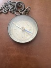 Antique Vintage Brass Compass Made In France Beveled Glass Needle Lock 1 75 