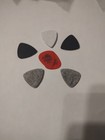 Dunlop Felt Guitar Picks Mixed Lot Assorted Colors Red Black Gray White