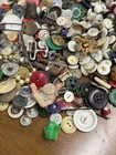 Large Lot Of Vintage Buttons In Mixed Colors Styles Sizes Crafting Sewing Repair