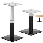 2 Pcs Adjustable Floor Jacks  Heavy Duty Metal Post Floor Support  5 To 8 