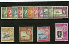 British Virgin Is 1964 Qeii Definitive Set Complete Mnh  Sg 178-192  Sc 144-158 