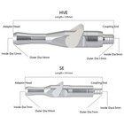 5pcs Dental Universal Saliva Ejector Suction Valves Se hve Tip Strong   Weak