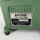 Rhyne Floral Pick Machine Serial No  A f  34950 With Weight Works