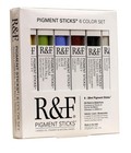 Handmade Paints - Professional Oil Pigment Stick  Introductory Colors  Set Of 6