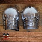 Gothic Pauldrons Vanguard  Steel  15th Century Medieval Shoulder Armor  Sca Larp
