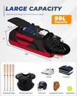 Catchers Gear Bag With Wheels  99l Large Capacity Rolling Baseball Bag With M   