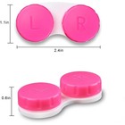 16 Pack Mini Contact Lens Case Set  Colorful Travel Storage Holder Box Bulk