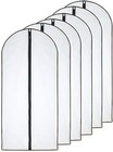 6-piece Black Translucent Garment Bag Collection For Suits   Coats - 24   X 40  