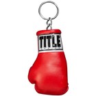 Title Boxing Authentic Detailed Mini Lace Up Glove Key Ring - Red