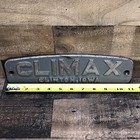 Climax Vintage Cast Iron Sign Plaque Railroad   Industrial Engines Clinton Iowa