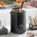 6 Qt Commercial Black Electric Soup Kettle Warmer Chili Nacho Cheese Dip  10 Can