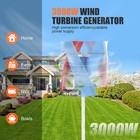 3000w Vertical Axis Wind Turbine Generator Ac 12v Controller Home Windmill Kit