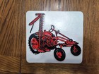 Vintage Raised Image Tractor Magnet - Orange - Alice Chalmers G - 7-1 2  X 7 