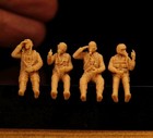 1 48 1 72 1 87 1 144 Seated Position Pilot 4pcs Soldier 3d Printed