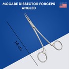 Mccabe Facial Nerve Dissector 14 Cm Curved Smooth Jaws Sharp German Grade Steel