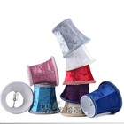 European Velvet Fabric Chandelier Lampshades Droplight Drum Lamp Shade Decor