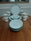 Vtg Corelle Callaway Ivy 31 Piece Dish Set Dinner   Small Plates Bowls And Cups