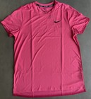 Nike Court Slam Dri-fit Tennis Shirt Men   s Size Large Aster Pink  Fq2020-629