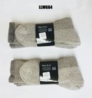 4 Pair Grey Heather Acrylic - Merino Wool Blend Socks Men s Med-large Free Ship