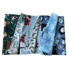 Christmas Holiday Handmade Double Sided Flannel 3 Piece Burp Cloth Set