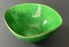 Leon Statham Mid Century Modern Copper Enamel Bowl Vintage Enamelware Art