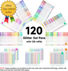 240 Pack Glitter Gel Pens  120 Colors Glitter Gel Pen Set With 120 Refills For A