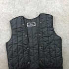 Harley Davidson Willie G Black Liner Vest Mens Small Black Quilted Snap
