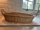 2 Vintage Larger Oval Wicker Baskets